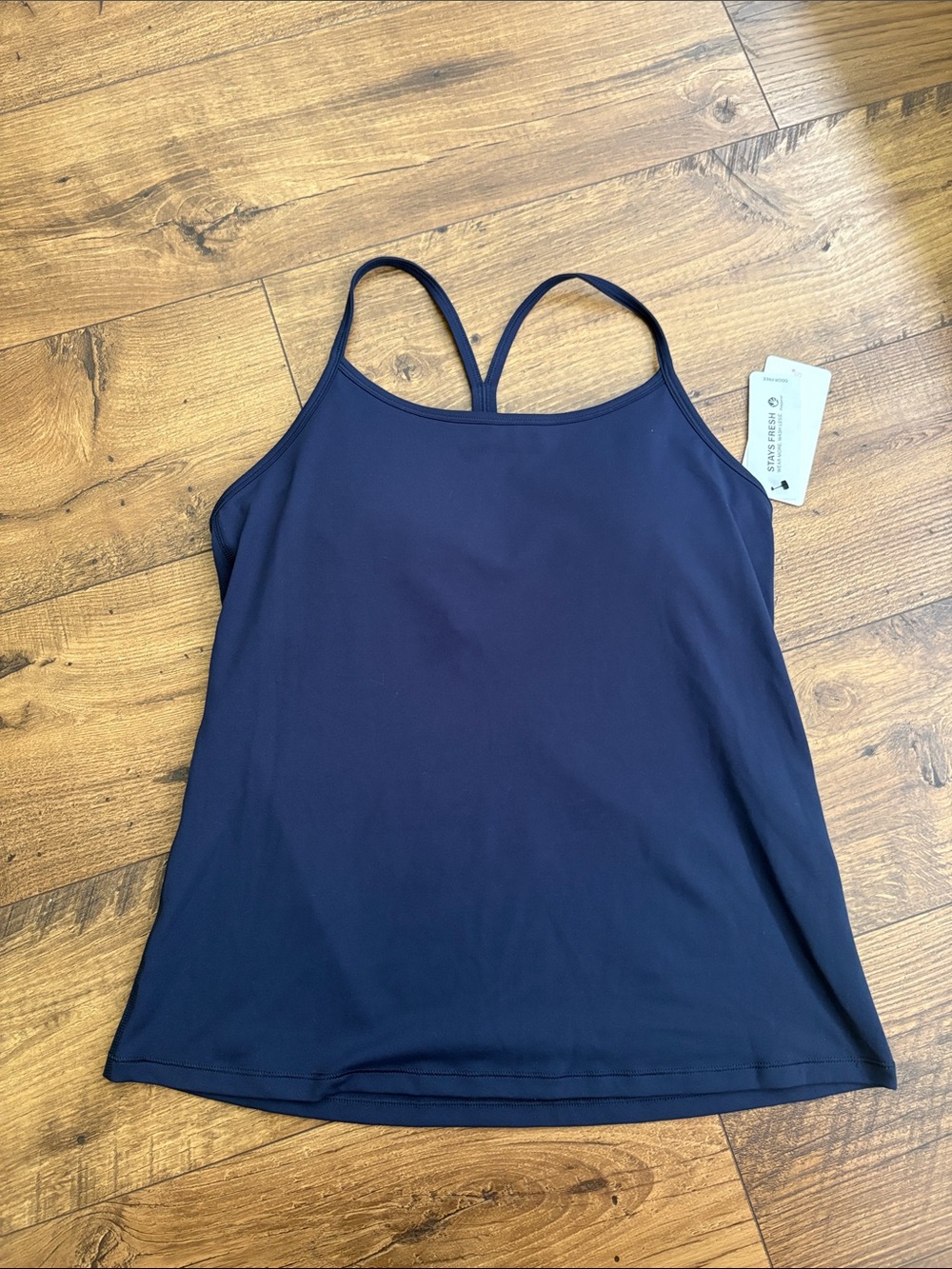 Yogalicious Navy Blue Strappy Tank Top